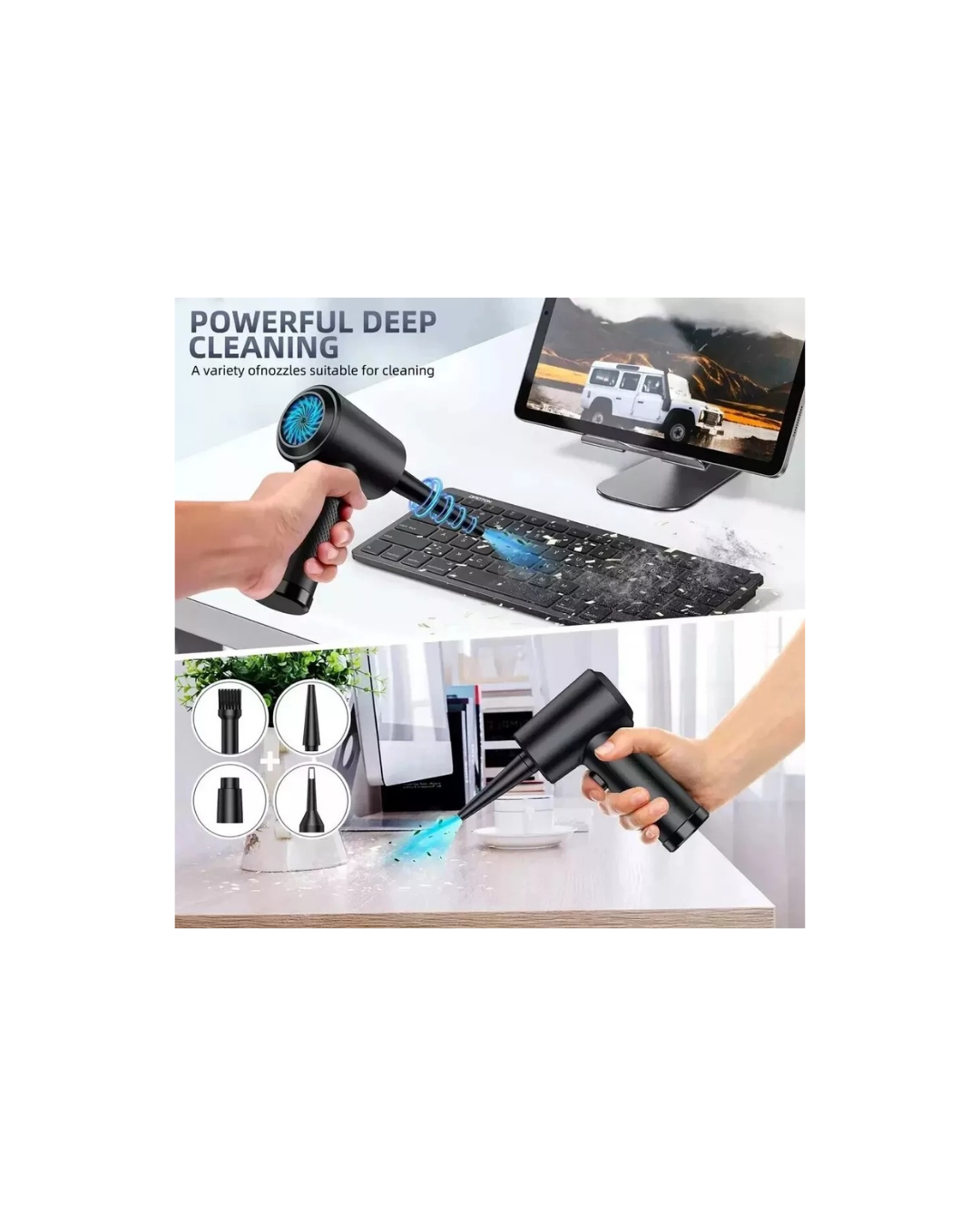 Zentrox™ Air Duster Pro — Cordless 2-in-1 Cleaning System