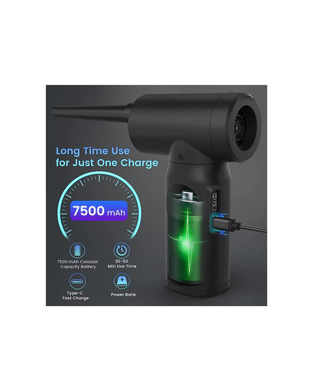 Zentrox™ Air Duster Pro — Cordless 2-in-1 Cleaning System